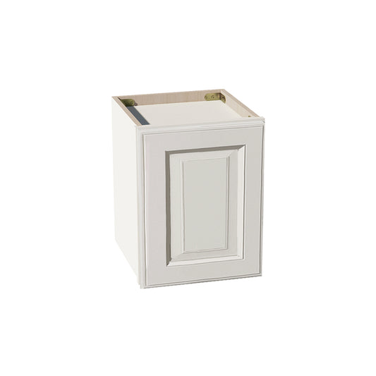 DI-W1215: Dallas Ivory Shaker 12"W x 15"H 1 Door Standard Wall Bridge Cabinet