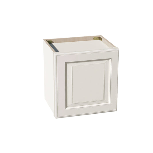 DI-W1515: Dallas Ivory Shaker 15"W x 15"H 1 Door Standard Wall Bridge Cabinet