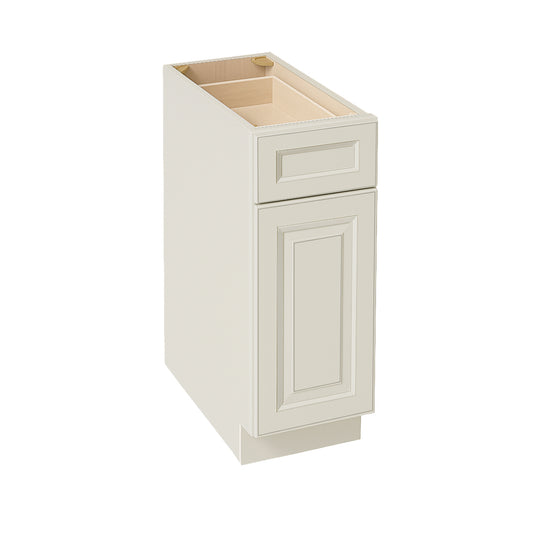 DI-B12: Dallas Ivory Shaker 12" 1 Drawer 1 Door Standard Base Cabinet
