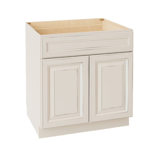 DI-B33: Dallas Ivory Shaker 33" 1 Drawer 2 Doors Standard Base Cabinet