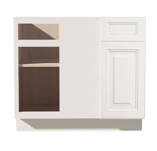 DI-BBC39/42: Dallas Ivory Shaker 39" 1 Door - 1 Drawer Blind Corner Base Cabinet