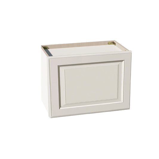 DI-W2115: Dallas Ivory Shaker 21"W x 15"H 1 Door Standard Wall Bridge Cabinet