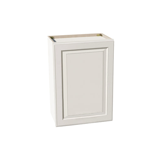 DI-W2130: Dallas Ivory Shaker 21"W x 30"H 1 Door & 2 Shelves Standard Wall Cabinet