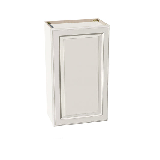 DI-W2136: Dallas Ivory Shaker 21"W x 36"H 1 Door & 2 Shelves Standard Wall Cabinet