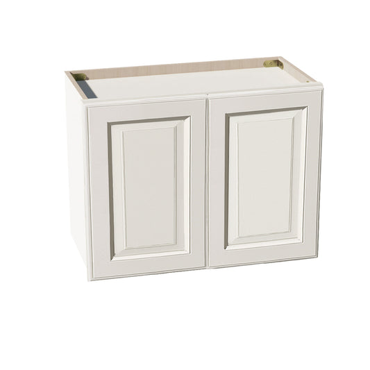 DI-W2418: Dallas Ivory Shaker 24"W x 18"H 2 Doors Standard Wall Bridge Cabinet