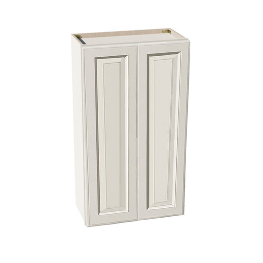 DI-W2442: Dallas Ivory Shaker 24"W x 42"H 2 Doors & 3 Shelves Standard Wall Cabinet