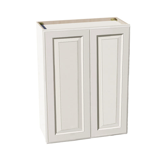 DI-W2736: Dallas Ivory Shaker 27"W x 36"H 2 Doors & 2 Shelves Standard Wall Cabinet