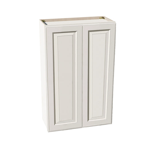 DI-W2742: Dallas Ivory Shaker 27"W x 42"H 2 Doors & 3 Shelves Standard Wall Cabinet