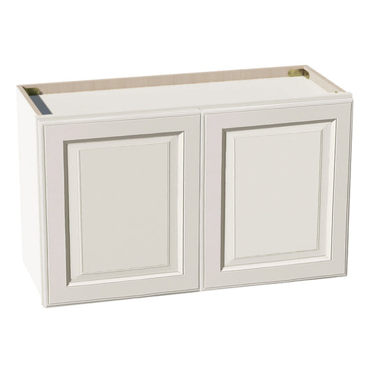 DI-W3018: Dallas Ivory Shaker 30"W x 18"H 2 Doors Standard Wall Bridge Cabinet