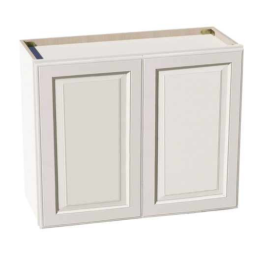 DI-W3024: Dallas Ivory Shaker 30"W x 24"H 2 Doors Standard Wall Bridge Cabinet