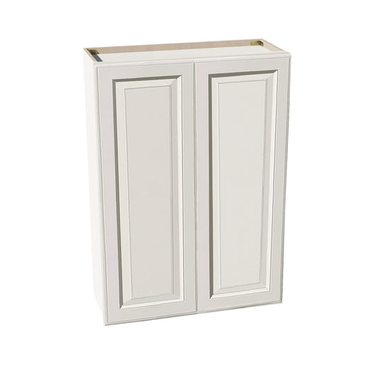 DI-W3042: Dallas Ivory Shaker 30"W x 42"H 2 Doors & 3 Shelves Standard Wall Cabinet