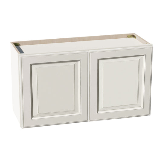 DI-W3318: Dallas Ivory Shaker 33"W x 18"H 2 Doors Standard Wall Bridge Cabinet