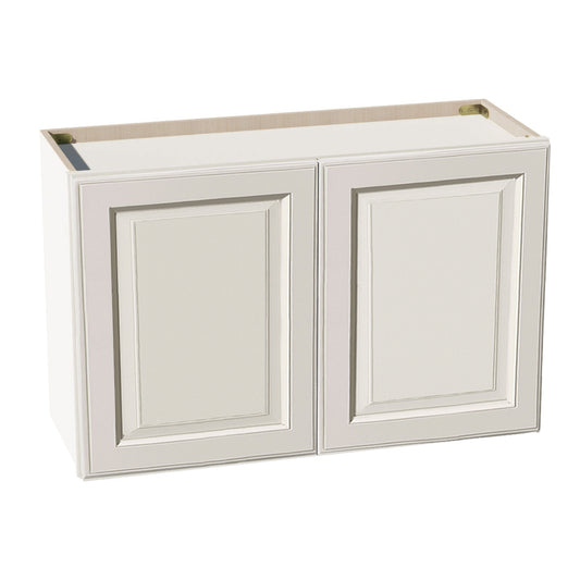 DI-W3321: Dallas Ivory Shaker 33"W x 21"H 2 Doors Standard Wall Bridge Cabinet