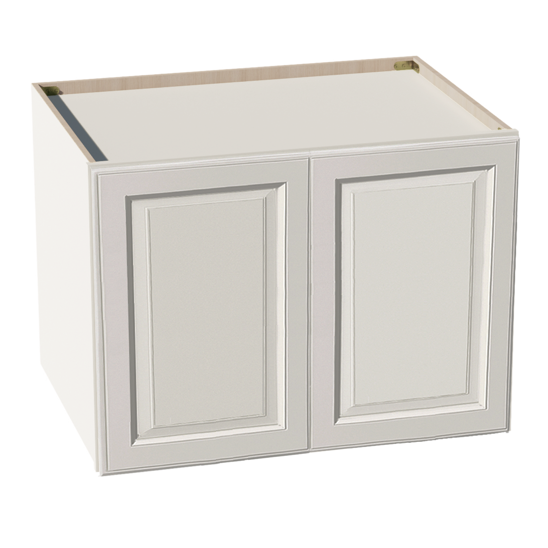 DI-W332424: Dallas Ivory Shaker 33"W x 24"H x 24"D 2 Doors & 1 Shelf Standard Bridge Wall Cabinet