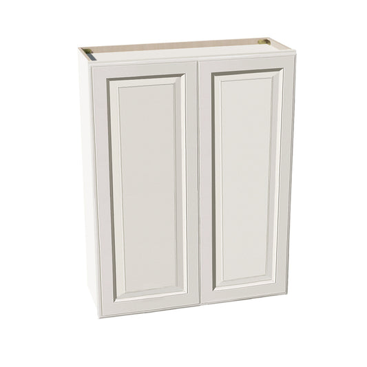 DI-W3342: Dallas Ivory Shaker 33"W x 42"H 2 Doors & 3 Shelves Standard Wall Cabinet