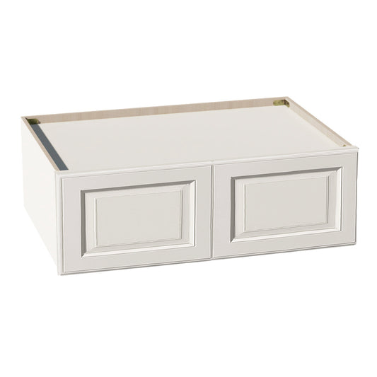 DI-W361224: Dallas Ivory Shaker 36"W x 12"H x 24"D 2 Doors Standard Bridge Wall Cabinet