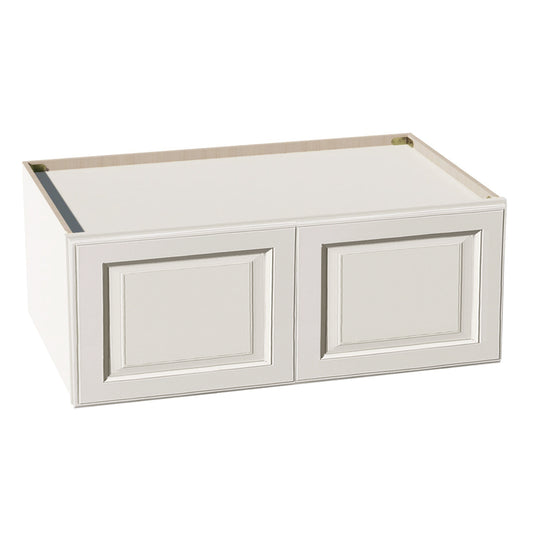 DI-W361524: Dallas Ivory Shaker 36"W x 15"H x 24"D 2 Doors Standard Bridge Wall Cabinet