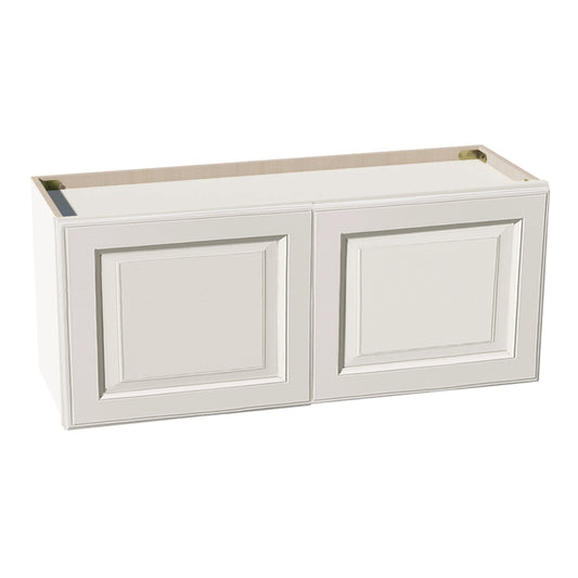 DI-W3615: Dallas Ivory Shaker 36"W x 15"H 2 Doors Standard Wall Bridge Cabinet