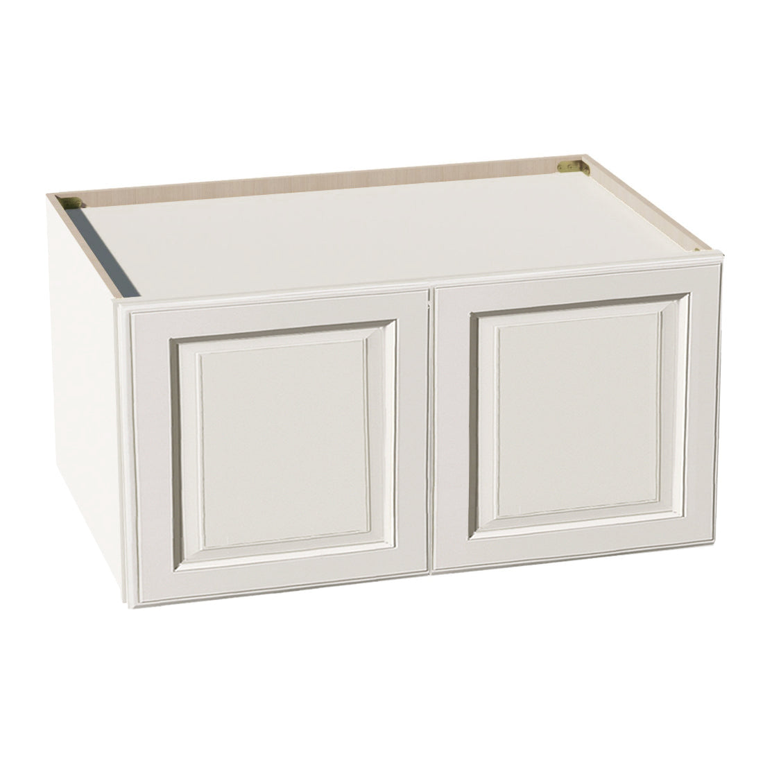 DI-W361824: Dallas Ivory Shaker 36"W x 18"H x 24"D 2 Doors Standard Bridge Wall Cabinet
