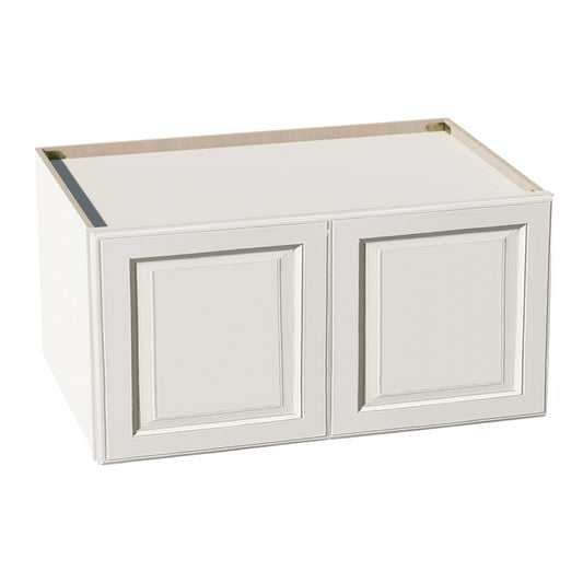 DI-W361824: Dallas Ivory Shaker 36"W x 18"H x 24"D 2 Doors Standard Bridge Wall Cabinet