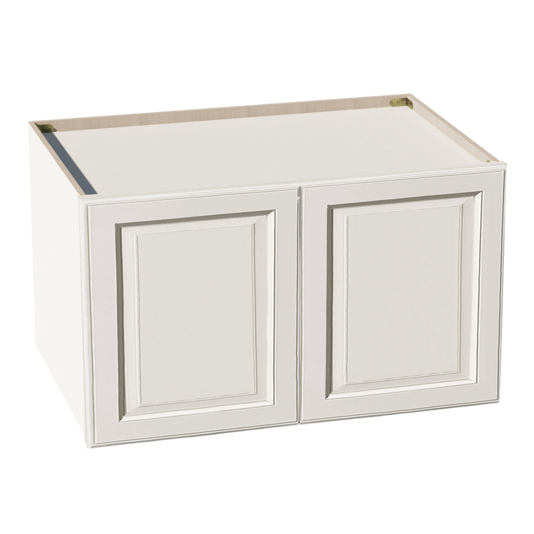 DI-W362124: Dallas Ivory Shaker 36"W x 21"H x 24"D 2 Doors & 1 Shelf Standard Bridge Wall Cabinet