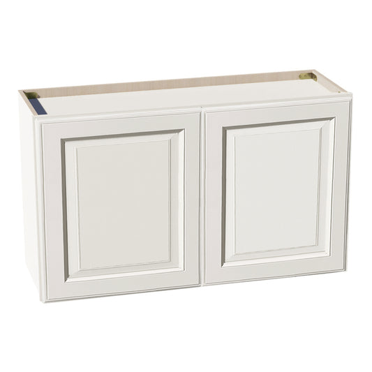 DI-W3621: Dallas Ivory Shaker 36"W x 21"H 2 Doors Standard Wall Bridge Cabinet