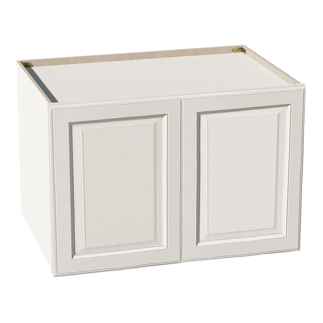 DI-W362424: Dallas Ivory Shaker 36"W x 24"H x 24"D 2 Doors & 1 Shelf Standard Bridge Wall Cabinet
