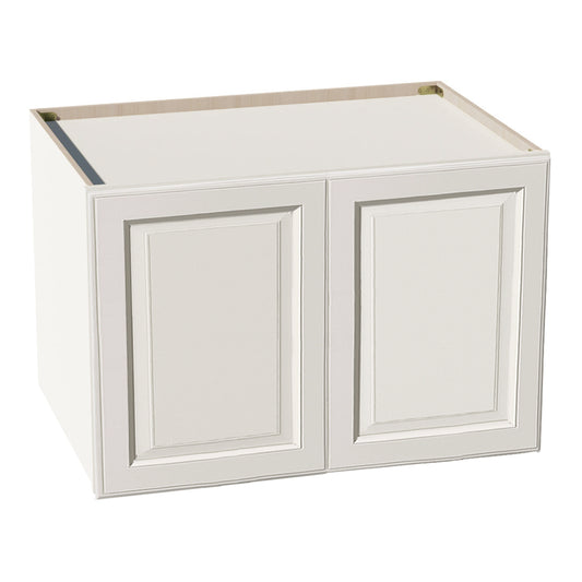 DI-W362424: Dallas Ivory Shaker 36"W x 24"H x 24"D 2 Doors & 1 Shelf Standard Bridge Wall Cabinet