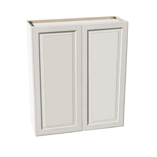 DI-W3642: Dallas Ivory Shaker 36"W x 42"H 2 Doors & 3 Shelves Standard Wall Cabinet