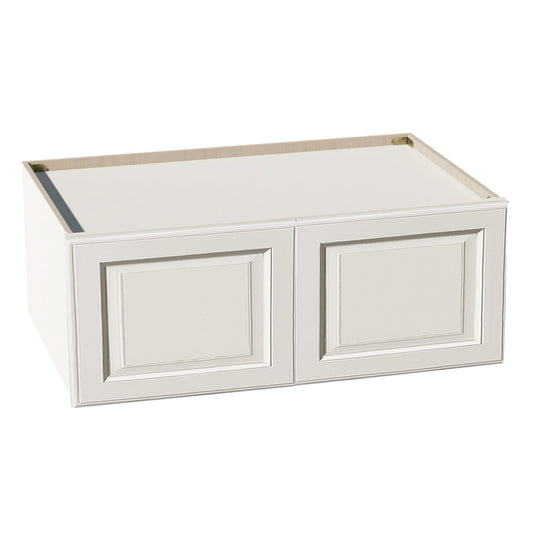 DI-W391524: Dallas Ivory Shaker 39"W x 15"H x 24"D 2 Doors Standard Bridge Wall Cabinet