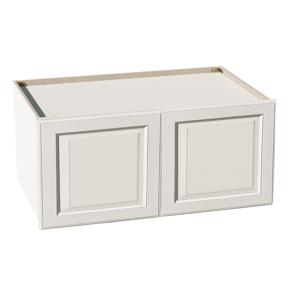 DI-W391824: Dallas Ivory Shaker 39"W x 18"H x 24"D 2 Doors Standard Bridge Wall Cabinet