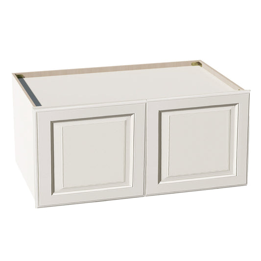 DI-W391824: Dallas Ivory Shaker 39"W x 18"H x 24"D 2 Doors Standard Bridge Wall Cabinet