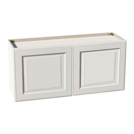 DI-W3918: Dallas Ivory Shaker 39"W x 18"H 2 Doors Standard Wall Bridge Cabinet