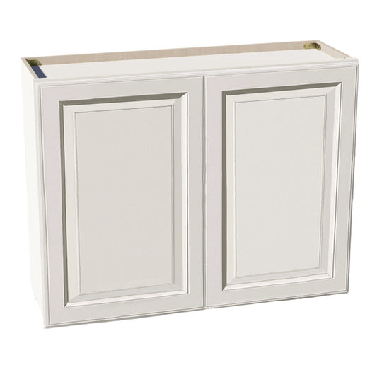 DI-W3930: Dallas Ivory Shaker 39"W x 30"H 2 Doors & 2 Shelves Standard Wall Cabinet