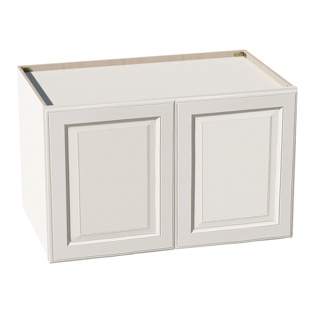 DI-W392424: Dallas Ivory Shaker 39"W x 24"H x 24"D 2 Doors & 1 Shelf Standard Bridge Wall Cabinet