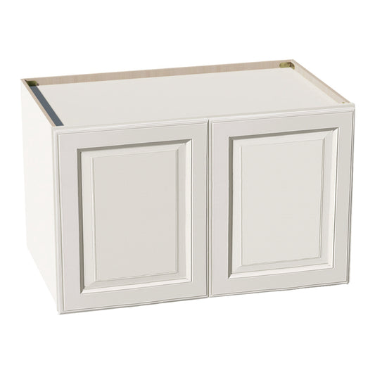 DI-W392424: Dallas Ivory Shaker 39"W x 24"H x 24"D 2 Doors & 1 Shelf Standard Bridge Wall Cabinet