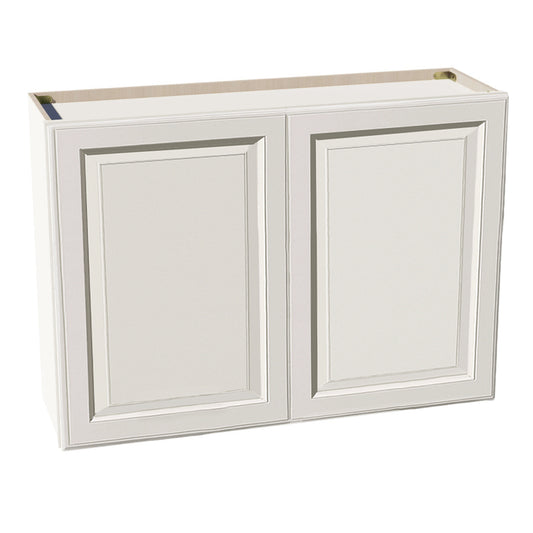 DI-W4230: Dallas Ivory Shaker 42"W x 30"H 2 Doors & 2 Shelves Standard Wall Cabinet