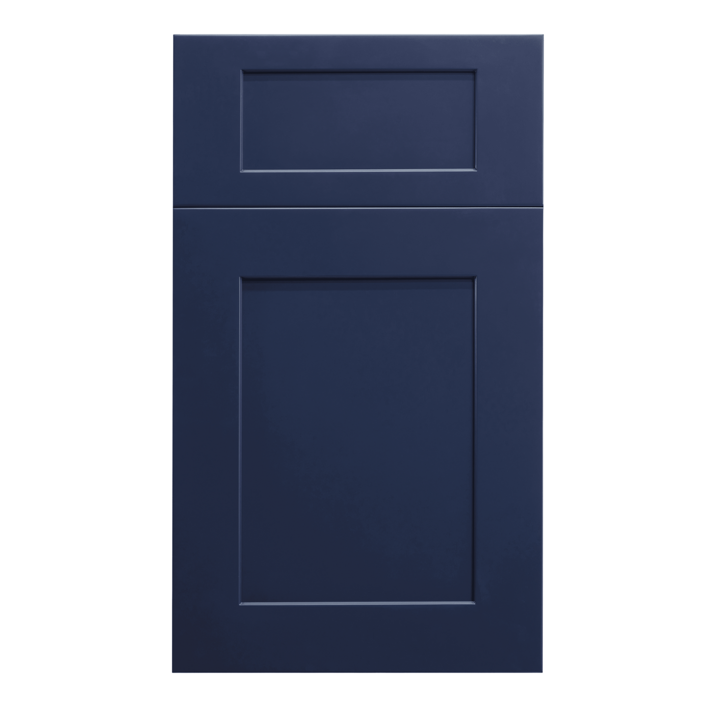 HB-W1215: Indigo Blue Shaker 12"W x 15"H 1 Door Standard Wall Bridge Cabinet