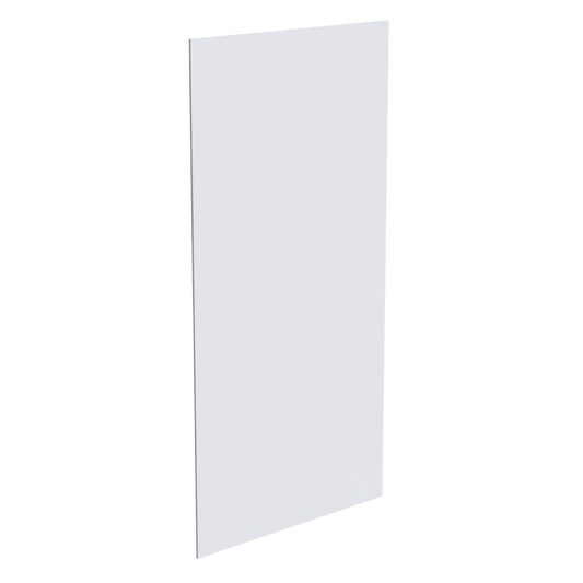 HF-BP4896-1/2: Frost White Shaker 48"W x 96"H x 1/2"D Base End Skin Panel