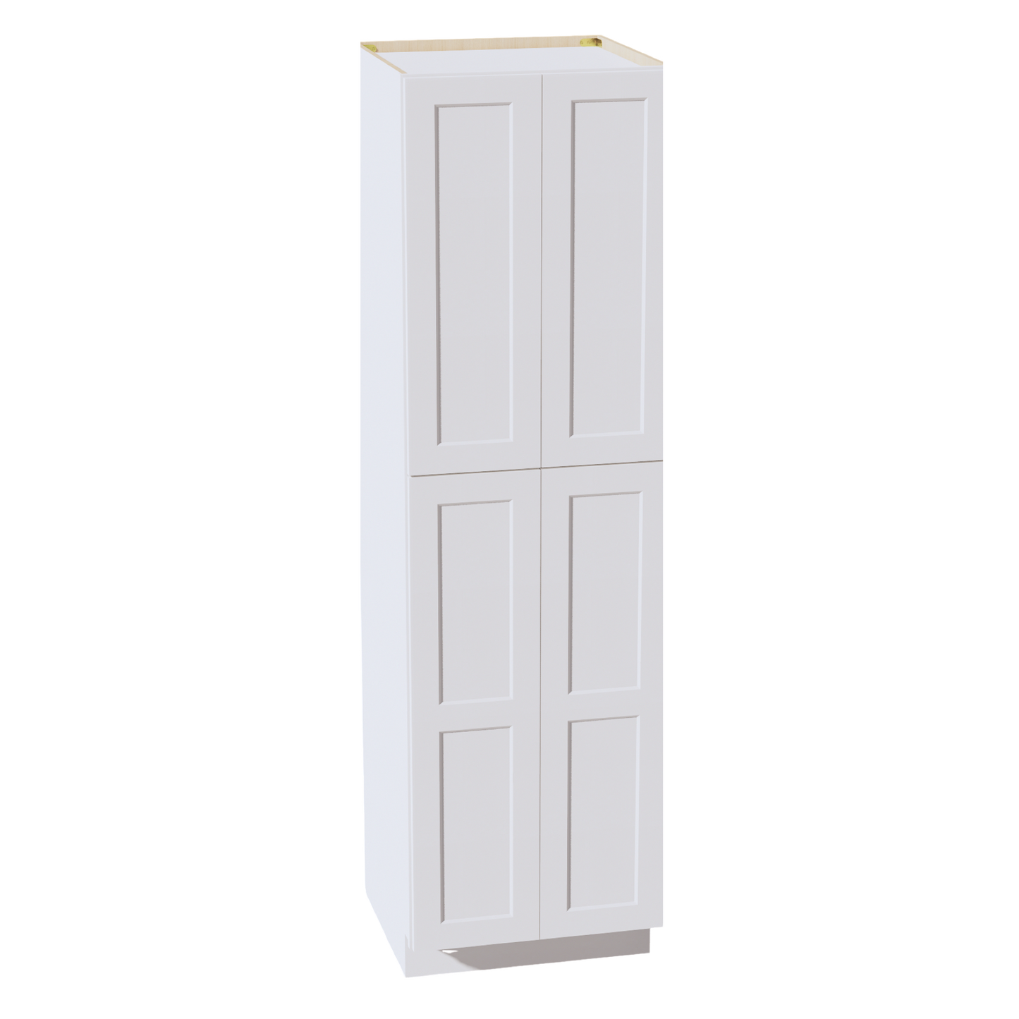 HF-TP2484: Frost White Shaker 24"W x 84"H x 24"D 5 Door & 5 Shelves Tall Shelf Pantry Cabinets