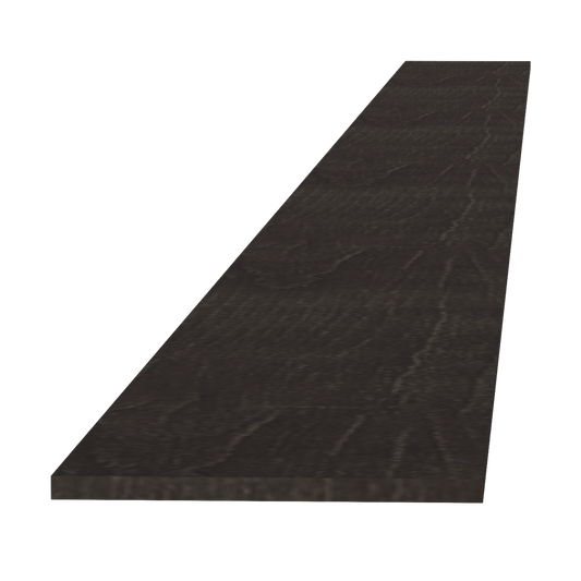 HG-TK8: Dark Gray Shaker 96"W x 4-1/2"H x 1/4"D Toe Kick Plate