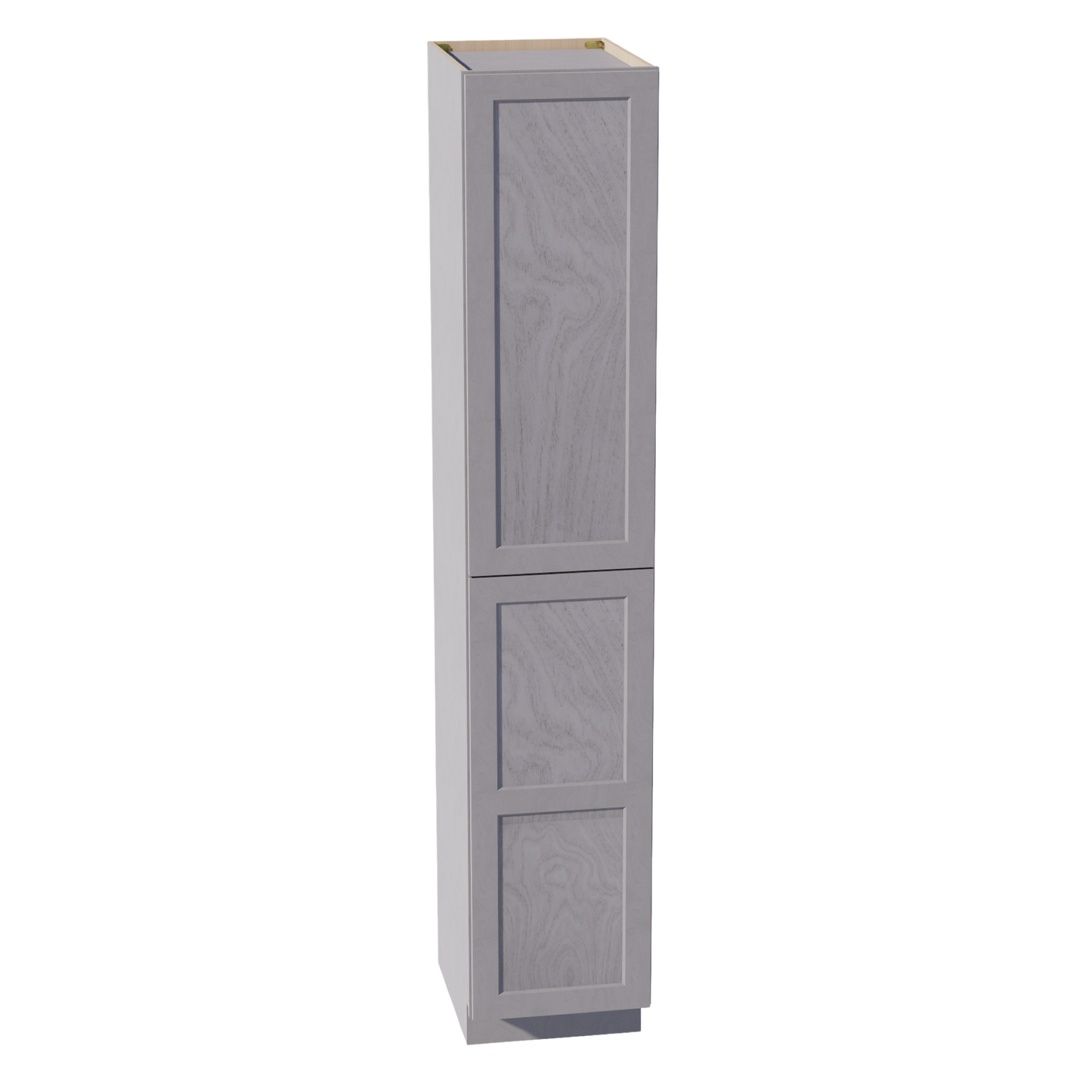 HLG-TP1896: Light Gray Shaker 18"W x 96"H x 24"D 2 Doors & 6 Shelves Tall Shelf Pantry Cabinets