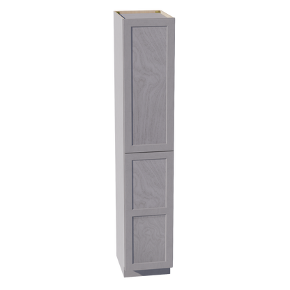 HLG-TP1896: Light Gray Shaker 18"W x 96"H x 24"D 2 Doors & 6 Shelves Tall Shelf Pantry Cabinets