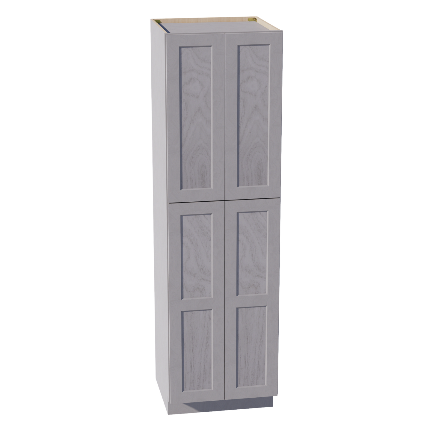 HLG-TP2484: Light Gray Shaker 24"W x 84"H x 24"D 5 Door & 5 Shelves Tall Shelf Pantry Cabinets