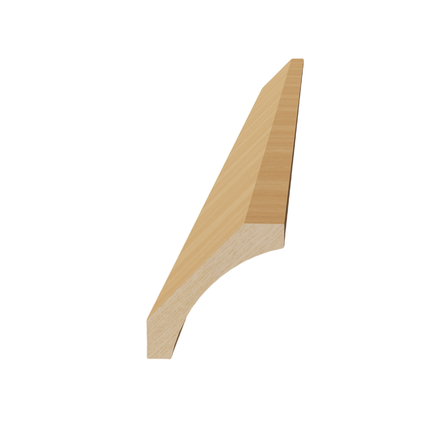 HT-CM4: Timber Wood Shaker 96"W x 2-1/2"H x 2-1/2"D Crown Molding