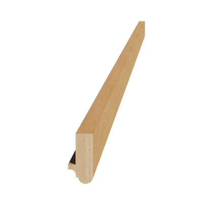 HT-LRM: Timber Wood Shaker 96"W x 1-1/2"H x 3/4"D Light Rail Molding