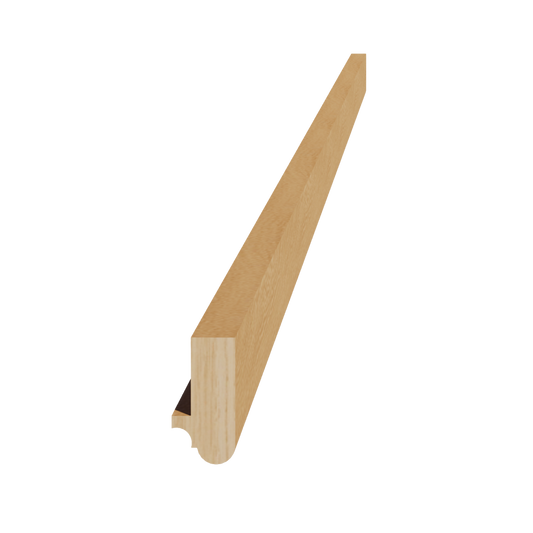 HT-LRM: Timber Wood Shaker 96"W x 1-1/2"H x 3/4"D Light Rail Molding