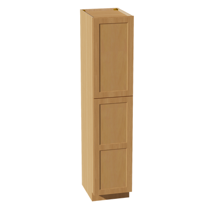 HT-TP1884: Timber Wood Shaker 18"W x 84"H x 24"D 2 Doors & 5 Shelves Tall Shelf Pantry Cabinets