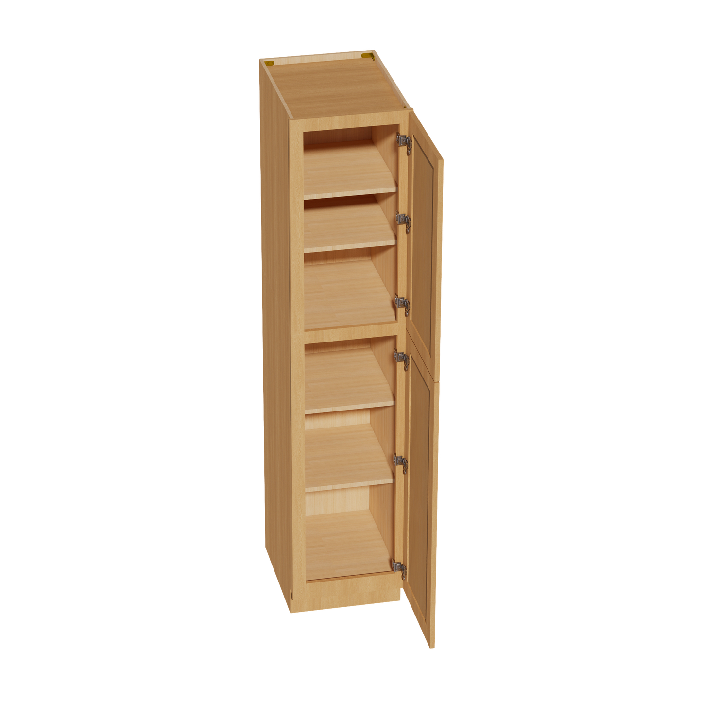 HT-TP1884: Timber Wood Shaker 18"W x 84"H x 24"D 2 Doors & 5 Shelves Tall Shelf Pantry Cabinets