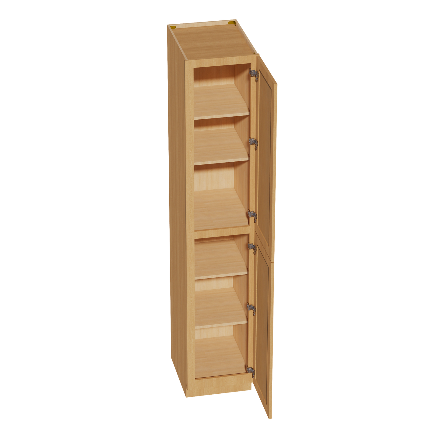 HT-TP1896: Timber Wood Shaker 18"W x 96"H x 24"D 2 Doors & 6 Shelves Tall Shelf Pantry Cabinets